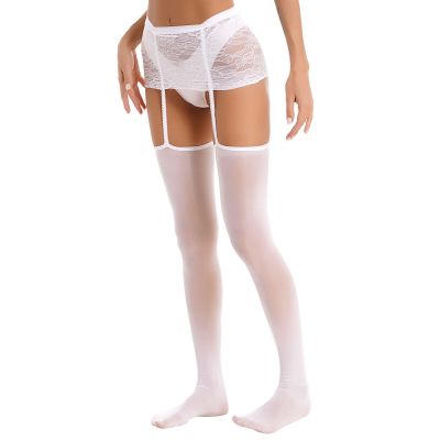 US Women's Lingerie Pantyhose Garter Belt Sexy Underwear Hollow Out Stockings